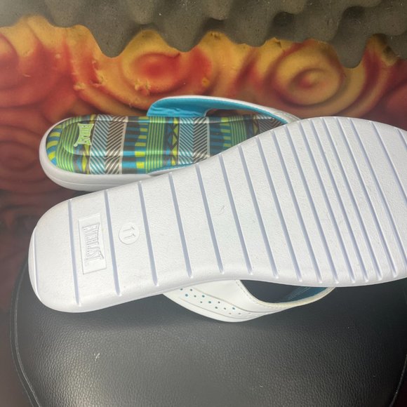 EVERLAST Women's Soft Sole Sliders Flip Flop Sandals Size 11m beckman 2 white - Picture 3 of 3